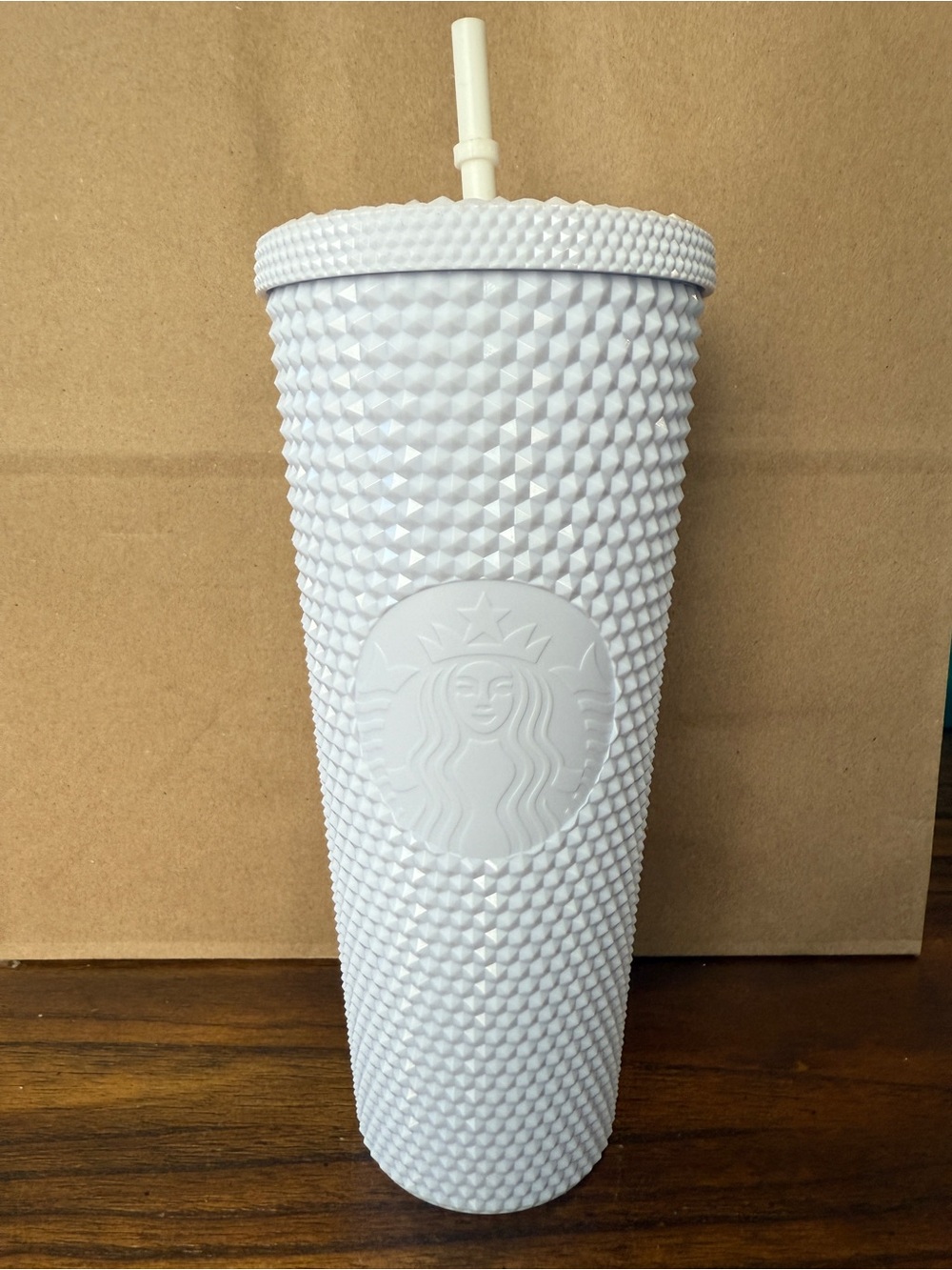 Starbucks Light Lavender Studded Tumbler with Straw